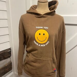 KULE “Thank You Have a Nice Day” Hoodie Sweatshirt | Organic Cotton | Size M